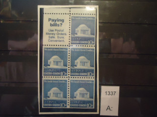 Фото марки США 1973г сцепка *