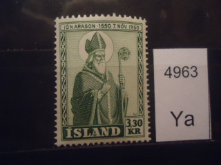 Фото марки Исландия 1950г **