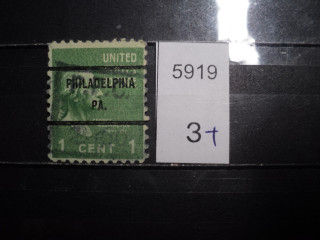 Фото марки США (Филадельфия)