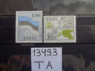 Фото марки Эстония серия 1991г **