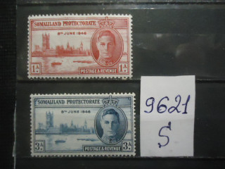 Фото марки Сомалиленд 1946г *