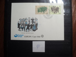 Фото марки Фарерские острова 1981г конверт FDC