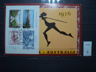 Фото марки Австралия почтовая карточка 1956г