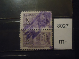 Фото марки Колумбия 1948г пара