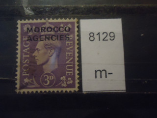 Фото марки Брит. Марокко 1949г надпечатка *