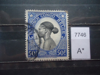Фото марки Бельгийское Конго 1943г