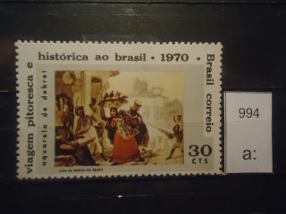 Фото марки Бразилия 1970г **
