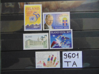 Фото марки Исландия подборка одиночных марок 1990-95 **
