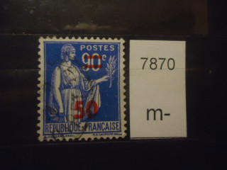 Фото марки Франция 1941г надпечатка