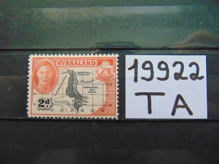 Фото марки Британская Ньяссаленд 1945г **