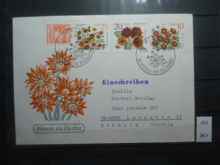 Фото марки Германия ГДР 1975г Почт карточки FDC
