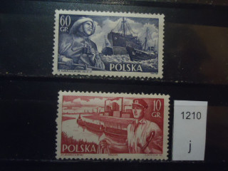 Фото марки Польша 1956г (2 из 5) **
