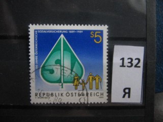 Фото марки Австрия 1989г