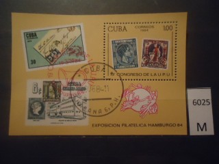 Фото марки Куба блок 1984г
