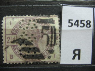 Фото марки Великобритания 1880г