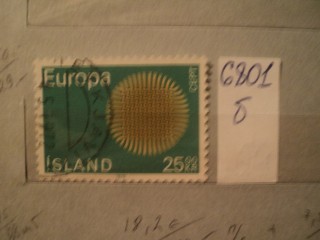 Фото марки Исландия 1970г