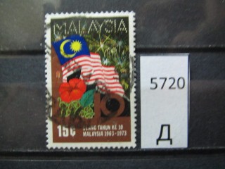 Фото марки Малайзия 1973г