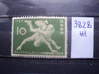 Япония 1954г ** фотография марки Фото марки Япония 1954г **