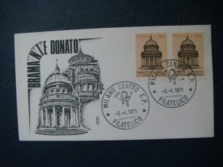 Фото марки Италия конверт 1971г FDC **