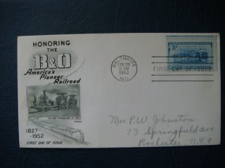Фото марки США конверт 1952г (первый день гашения) **