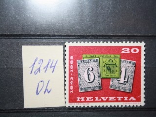 Фото марки Швейцария 1968г **