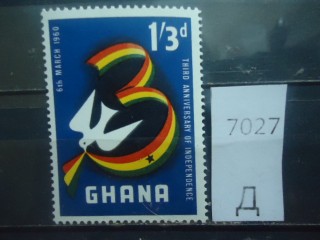 Фото марки Гана 1960г *