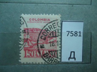 Фото марки Колумбия 1945г