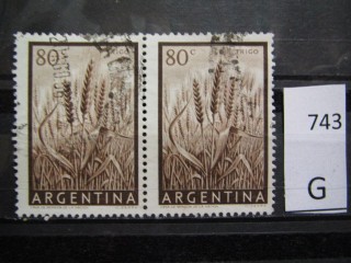 Фото марки Аргентина 1955г пара