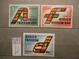 Фото марки Гана 1960г серия **