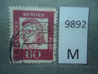 Фото марки Германия ФРГ 1961г
