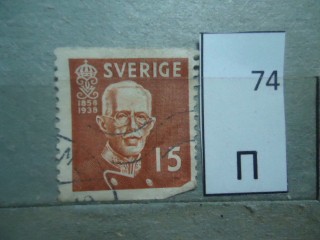 Фото марки Швеция 1938г