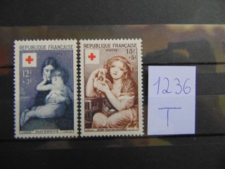 Фото марки Франция серия 1954г **