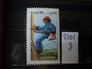 Фото марки Бразилия 1986г **