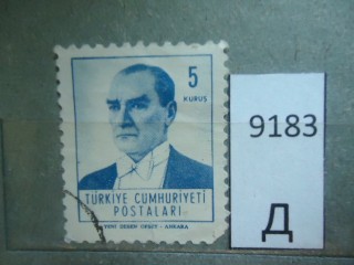 Фото марки Турция 1961г