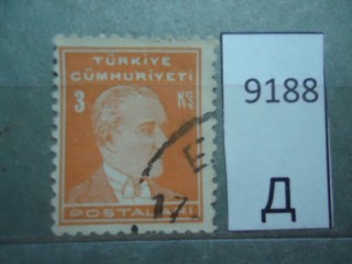 Фото марки Турция 1951г