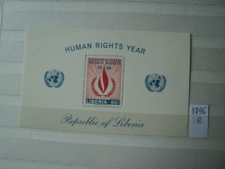 Фото марки Либерия блок 1968г *