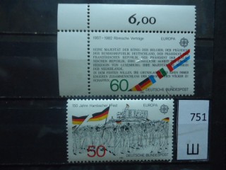 Фото марки Германия 1982г серия **