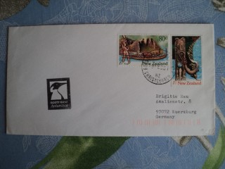 Фото марки Новая Зеландия конверт