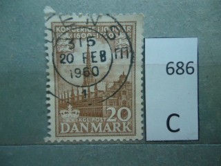 Фото марки Дания 1955г