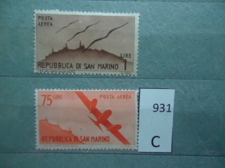 Фото марки Сан Марино 1946г *