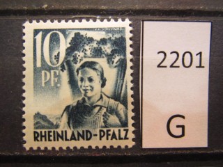 Фото марки Германия Рейнланд 1947г *