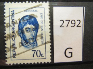 Фото марки Аргентина 1973г