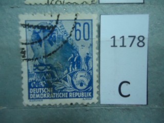Фото марки ГДР 1953г