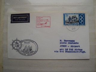 Фото марки Германия ФРГ Авиа конверт