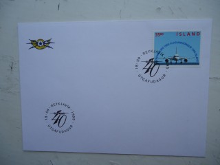 Фото марки Исландия конверт