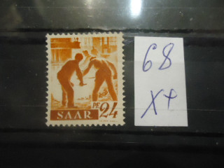 Германия СААР 1947г ** фотография марки Фото марки Германия СААР 1947г **