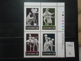Фото марки Канада 1987г квартблок **