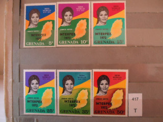 Фото марки Гренада 1972г надпечатка *