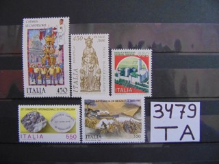 Фото марки Италия подборка одиночных марок 1986г **