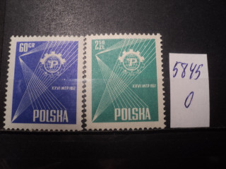 Фото марки Польша серия 1957г **